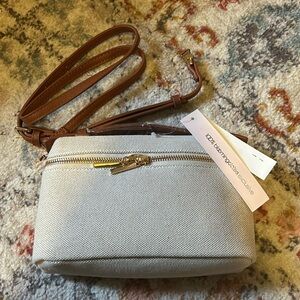 Tan cross body purse